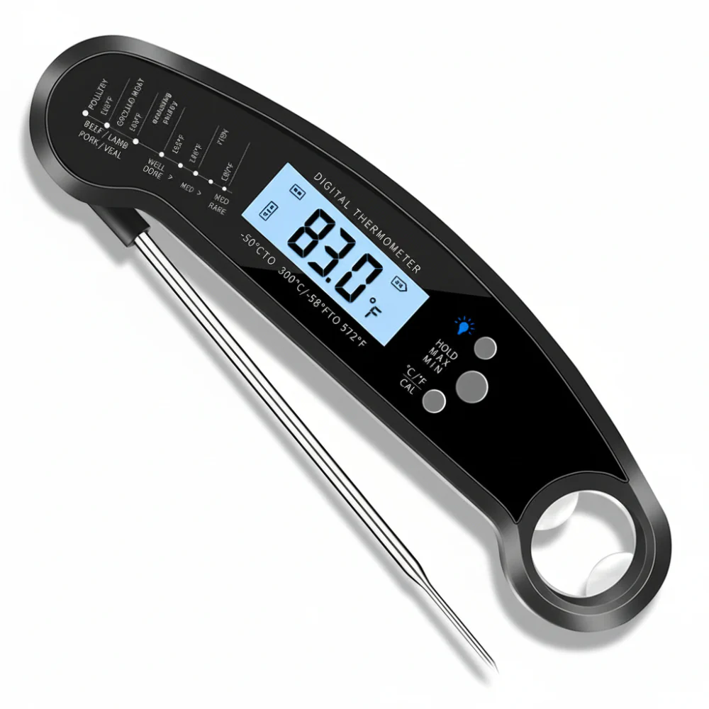 Digitale Vleesthermometer Waterdicht Snelle Meting BBQ - Afbeelding 4