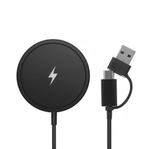 Draadloze Oplader Magnetisch Snelladen Compact Aluminium