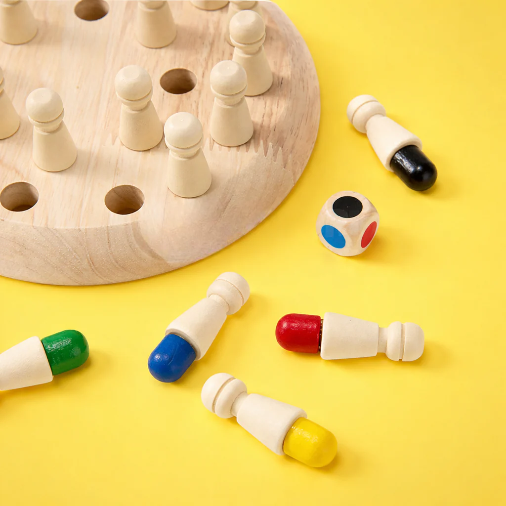 Geheugenspel Peuters Houten Educatief Speelbord - Afbeelding 3