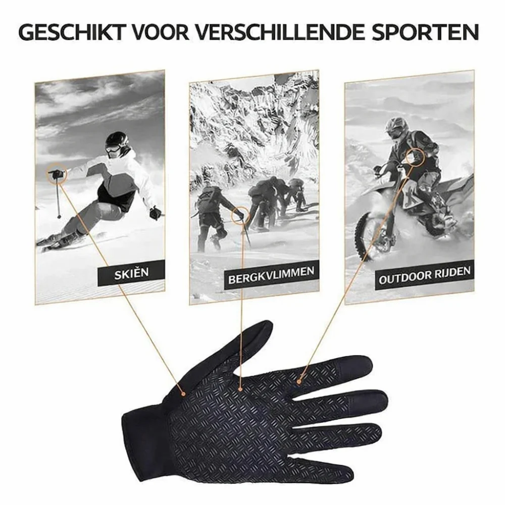 Handschoenen Winter Waterafstotend Schermbediening Antislip - Afbeelding 5