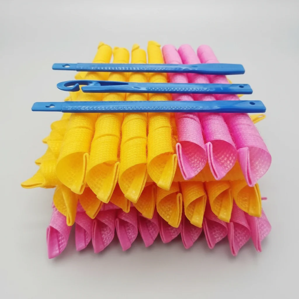 Haarrollers Heatless Flexibele Krulset Zachte Golven - Afbeelding 4
