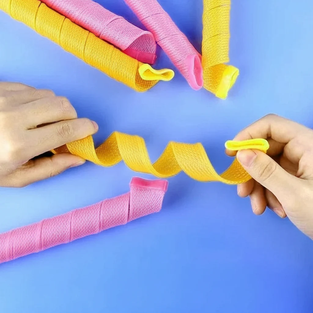 Haarrollers Heatless Flexibele Krulset Zachte Golven - Afbeelding 6