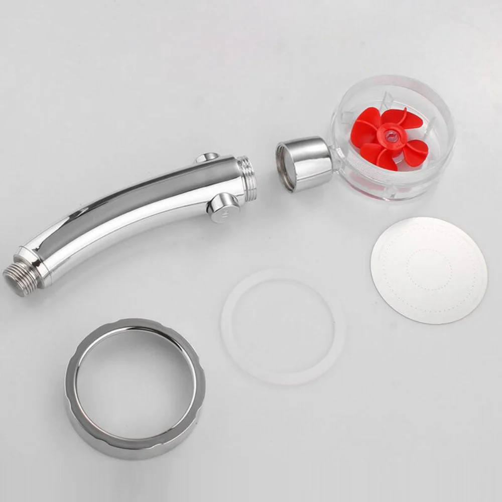 Doucheset Hoge Druk Douchekop Roteerbaar Waterbesparend Massage - Afbeelding 5