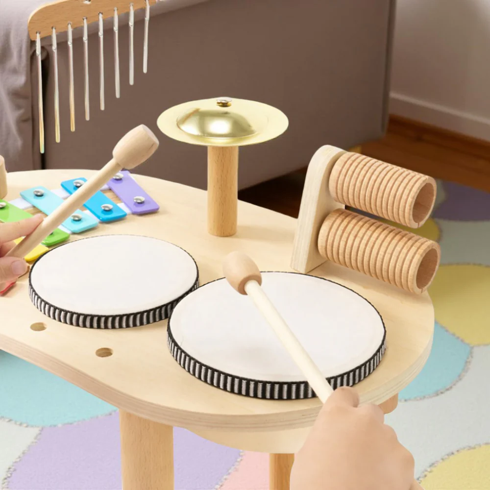 Houten Muziekinstrumenten Montessori Peuters Muziekset - Afbeelding 5