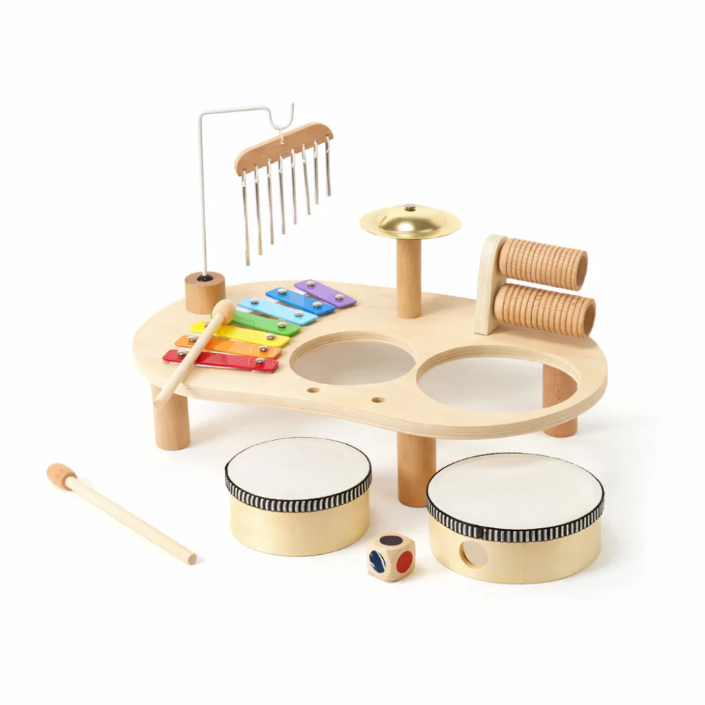 Houten Muziekinstrumenten Montessori Peuters Muziekset - Afbeelding 7