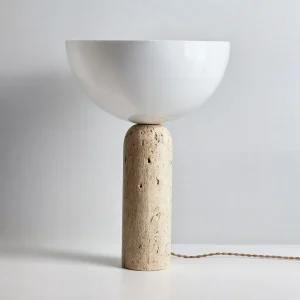 Lella Stone Lamp - Strakke Stenen Tafellamp voor Moderne Interieurs