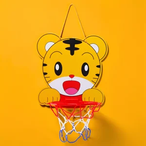 Kinder Basketbalset Basketbalring Muur Dieren Ontwerp Binnen Buiten