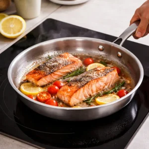 Koekenpan Titanium Antiaanbak Duurzaam Snelle Verwarming