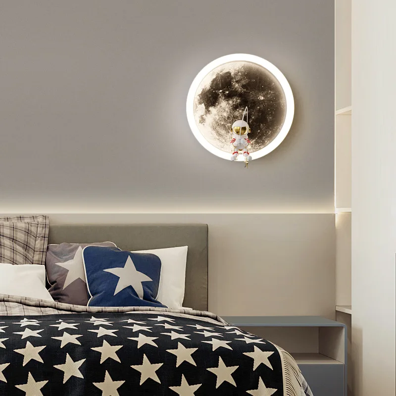 LunaGlow - Astronaut LED Wandlamp - Afbeelding 4
