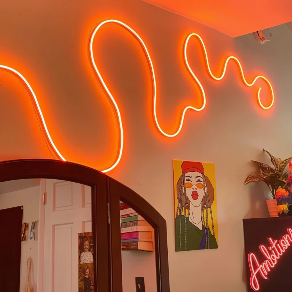 LED Strip RGB Neon Flexibel Slimme Verlichting Appbediening - Afbeelding 4