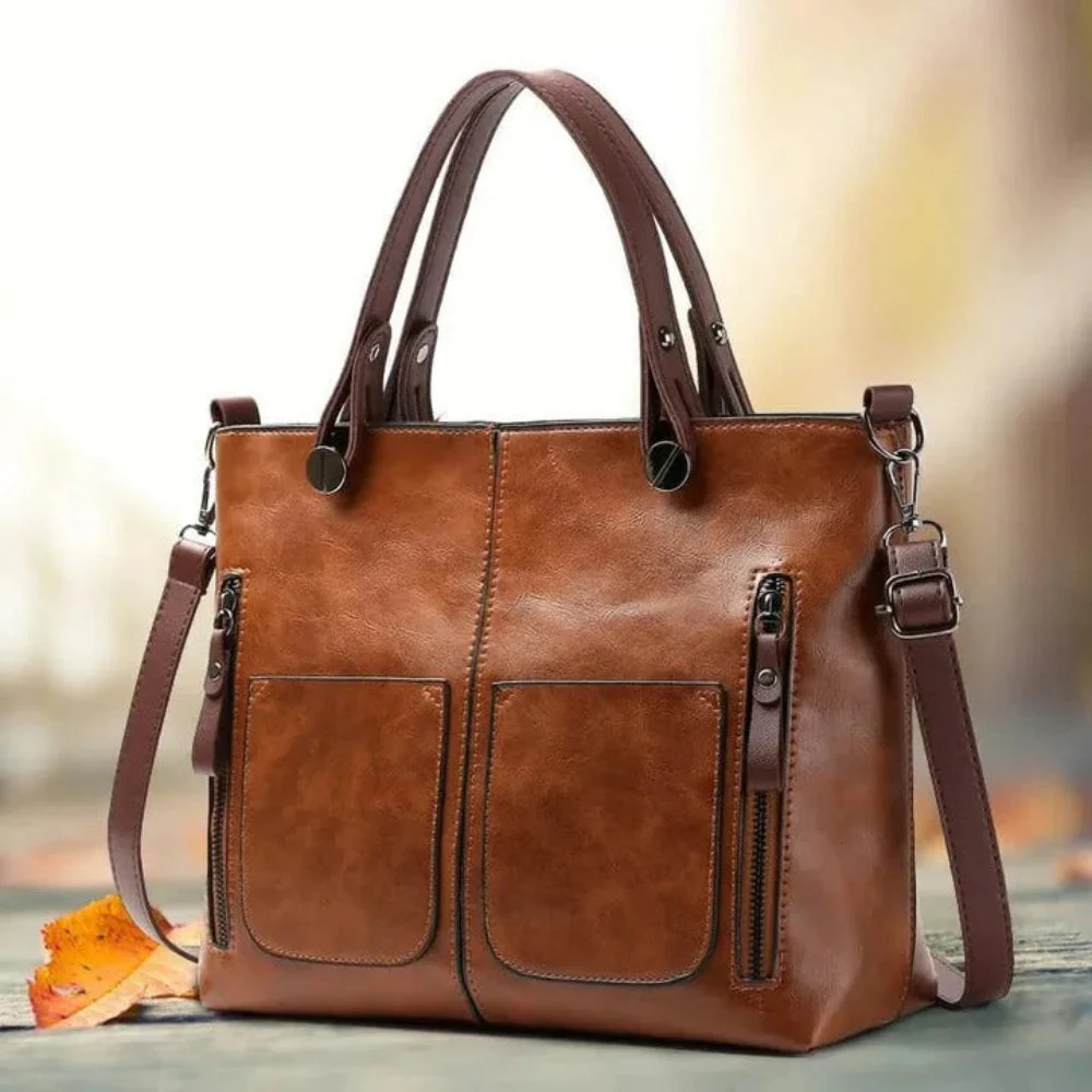 Dames Handtas Vintage Werk Tote Tas - Afbeelding 4