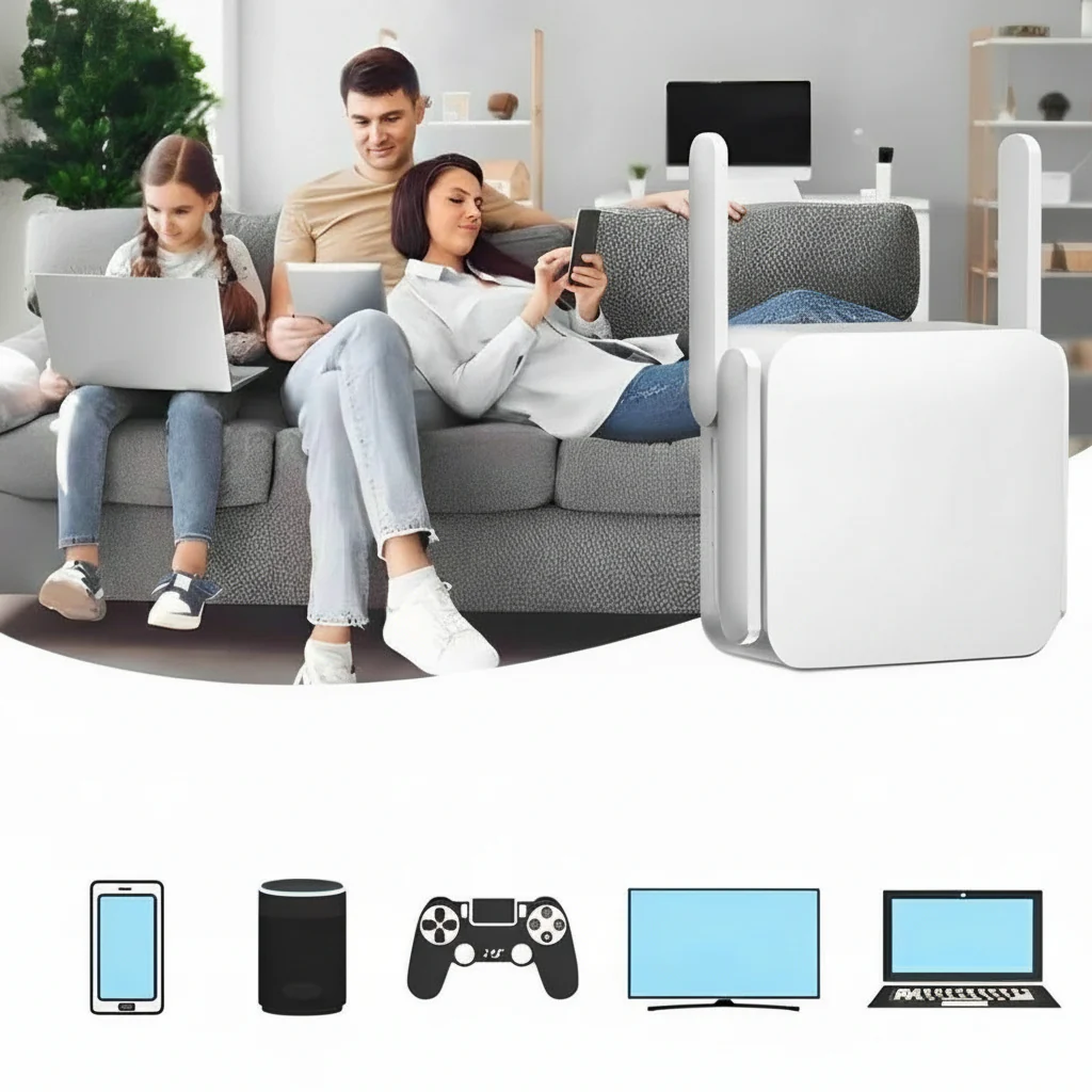 Wifi Versterker Lange Afstand Signaalbooster Thuis Kantoor - Afbeelding 4