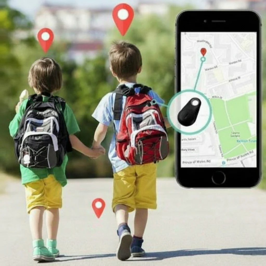 GPS Tracker Mini Kind Huisdier Sleutelzoeker Realtime Locatie - Afbeelding 4