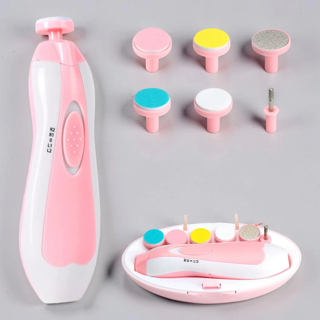 Nagelvijl Baby Elektrisch Veilig Stil Verzorging Set - Afbeelding 4