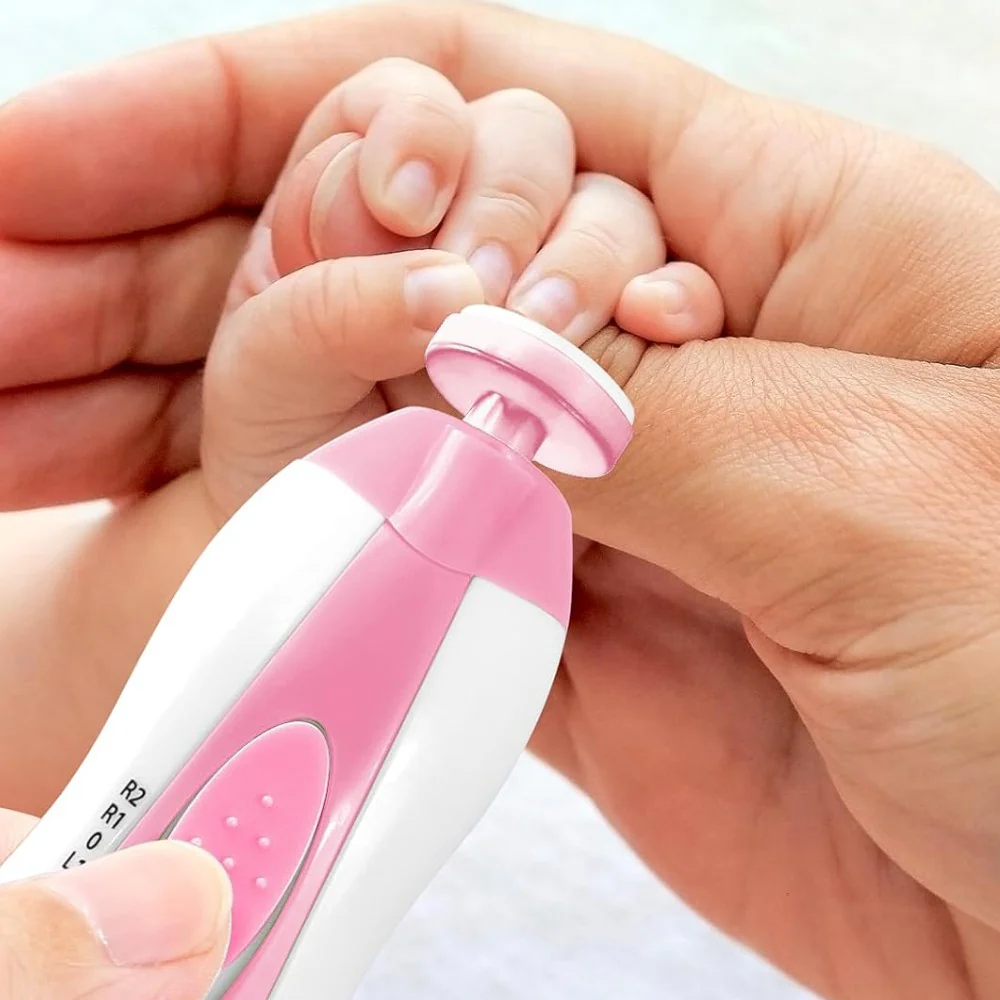 Nagelvijl Baby Elektrisch Veilig Stil Verzorging Set - Afbeelding 3