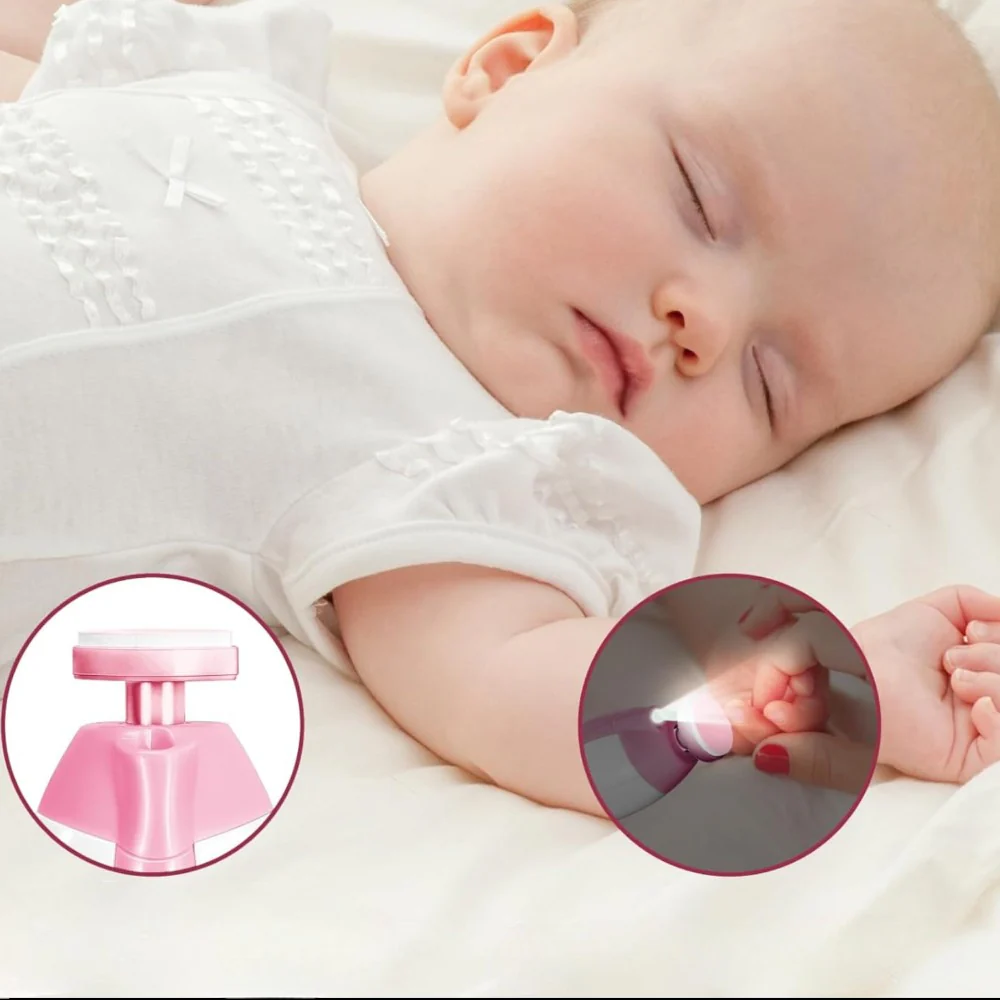 Nagelvijl Baby Elektrisch Veilig Stil Verzorging Set - Afbeelding 6