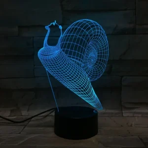 GlowSnail - 3D LED Nachtlampje met Kleurverandering en Dimbare Functie