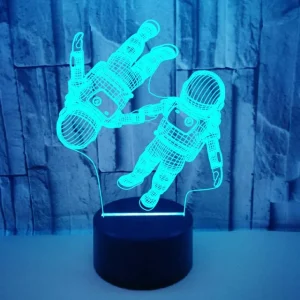 LumiAstro - 3D LED Astronaut Nachtlampje met Kleurverandering voor Kinderkamer & Decoratie