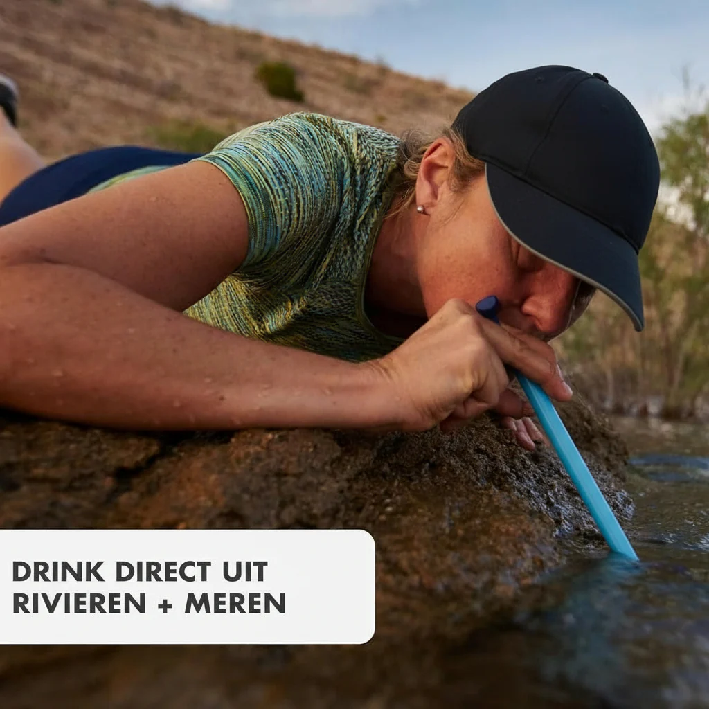 Outdoor Waterfilter Rietje Lichtgewicht Survival Noodfilter - Afbeelding 8