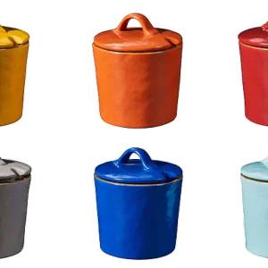 Gekleurde Potjes - Set van 6