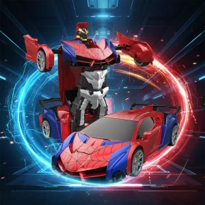 Speelgoedauto Afstandsbestuurbaar Robot Auto Transformatie LED