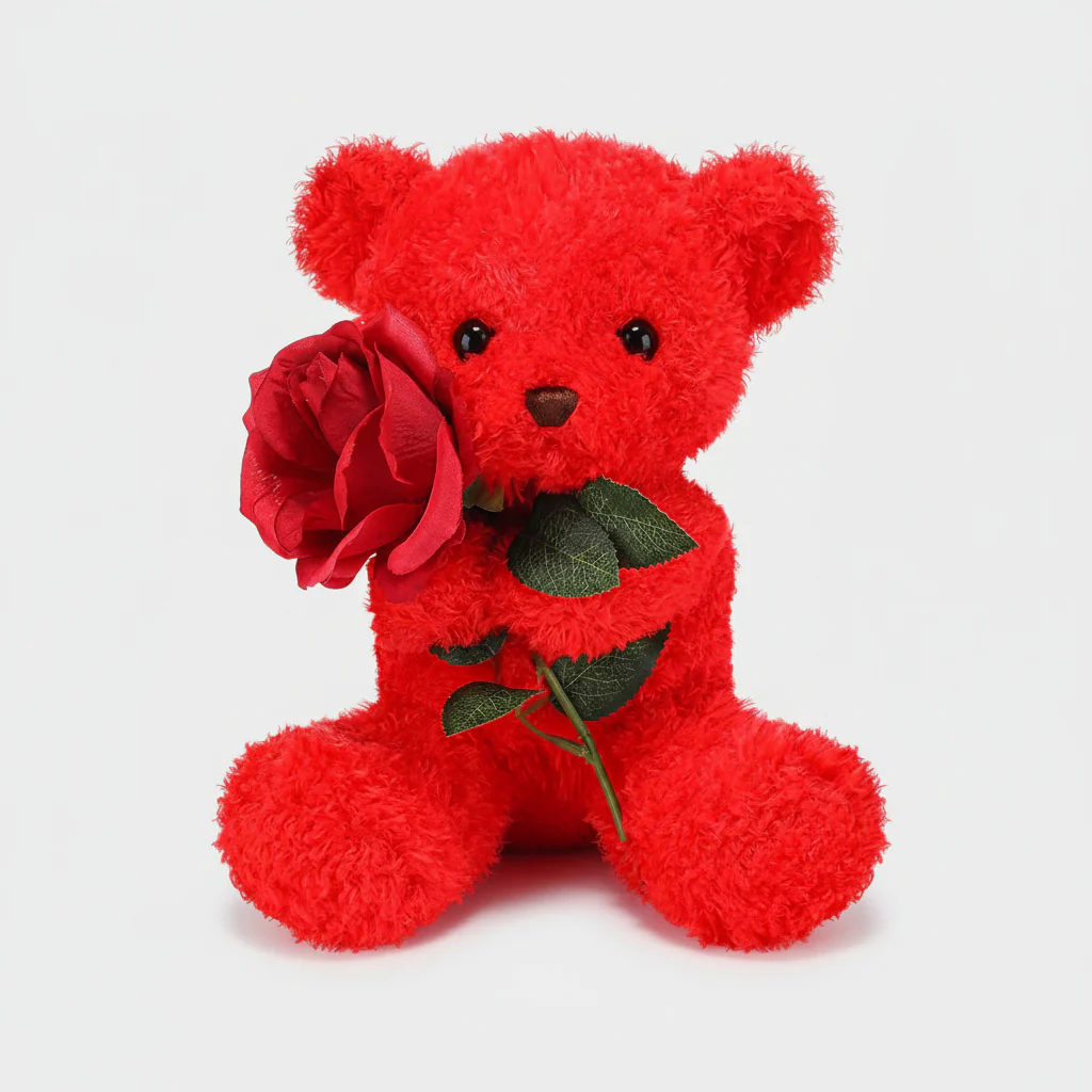 Knuffelbeer Roos Schattig Valentijnsdag Geschenk - Afbeelding 6