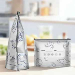 Herbruikbare Aluminium Folie Opslagzakken Resealable Luchtdichte Sluiting