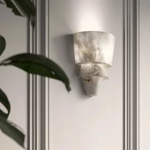 MarbleGlow - Minimalistische Wandlamp van Natuursteen