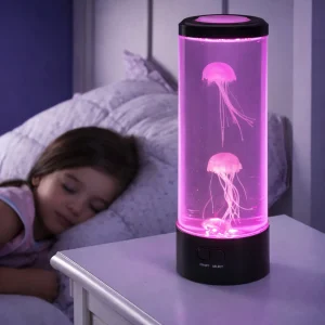 SerenitySphere - Aquarium & Kwallen Lavalampe | Rustgevend Stemmingslicht | 7 Kleuren LED