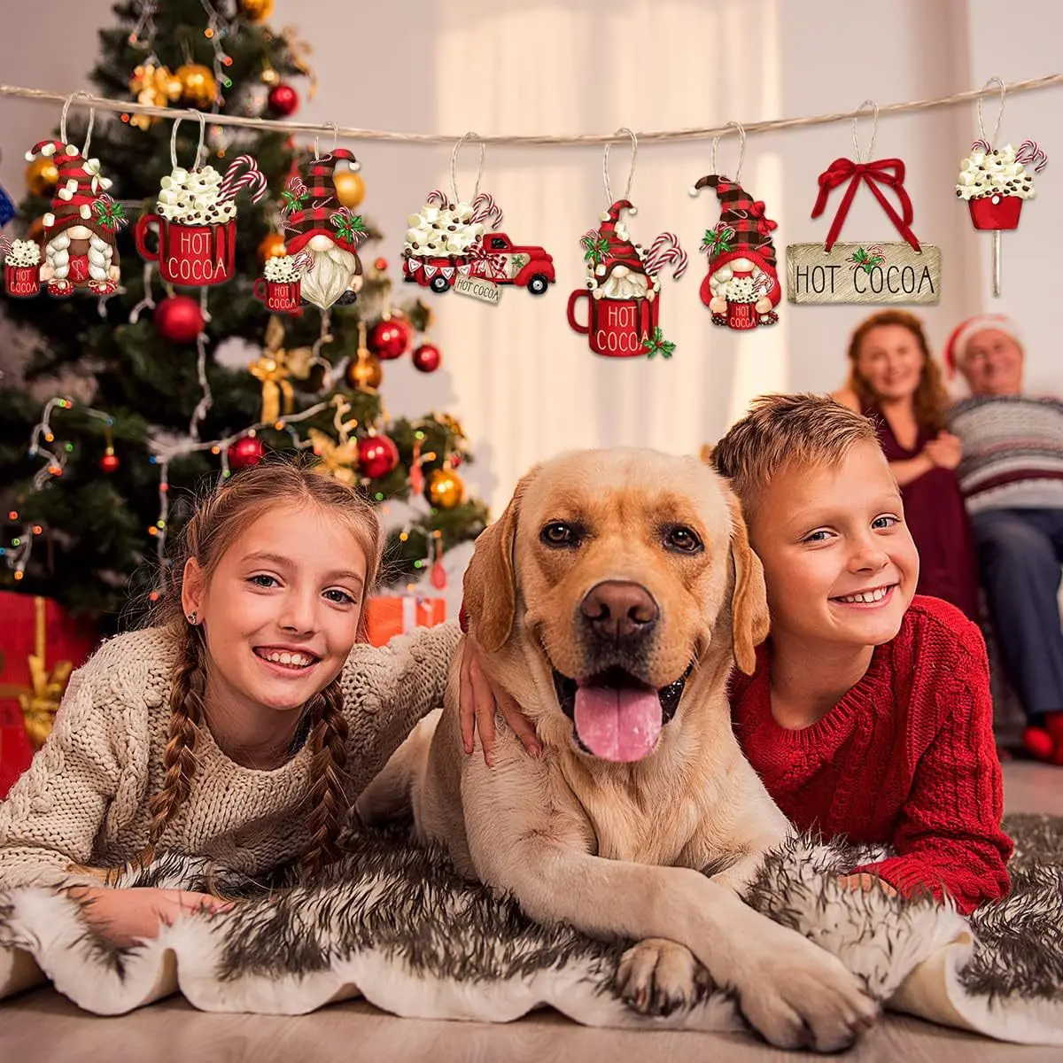 KerstGnomes - Houten Gnomes voor DIY Kerstdecoraties - Afbeelding 3