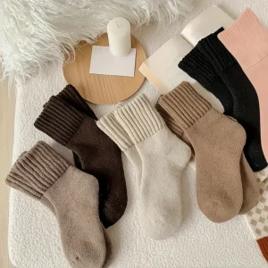 Sokken Dames Gebreid Warm Polyester Winter Comfort Set 6 Paar