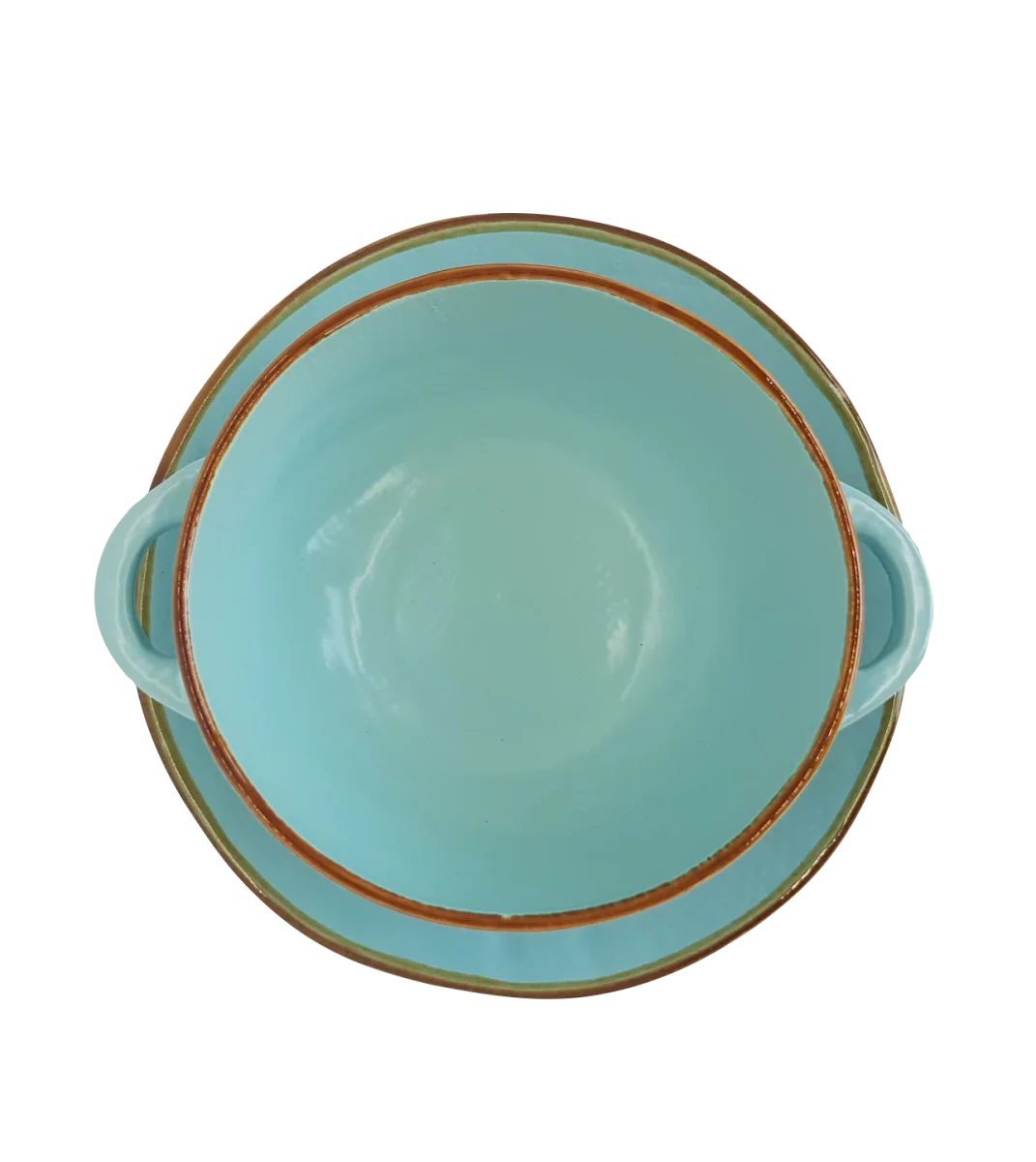 Soepkom met Onderbord - Turquoise - Afbeelding 4