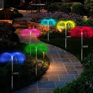 GlowJelly - Solar LED Tuinverlichting, Kleurrijke Waterdichte Buitenlampen voor Pad & Decoratie