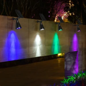 LawnGlow – Solar LED Grondspot – Waterdichte Tuinverlichting met Kleurrijke LED Show