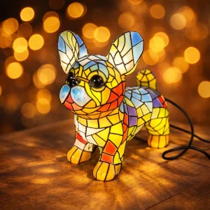 Franse Bulldog Lamp Artistieke Hondenfiguur Verlichting Interieur