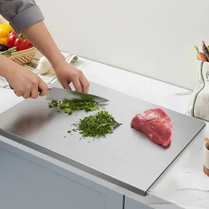 Roestvrijstalen Snijplank Duurzaam Waterdicht Makkelijk Schoon Maken