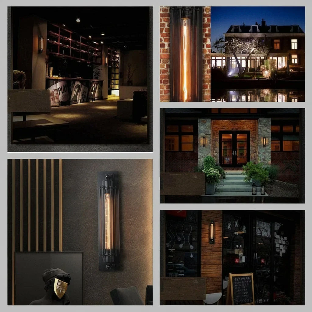 LED Vintage Industriële Wandlamp Woonkamer Slaapkamer - Afbeelding 8