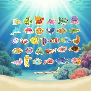 Visspel Kinderen Magnetisch Houten Speelset