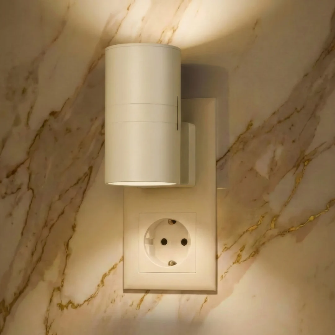 Wandlamp Nachtlamp Sensor Warm Licht Stopcontact - Afbeelding 3