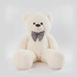 Pluche Teddybeer Strik Kids Volwassenen Wit