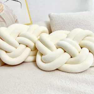 2 Stuks Knopen Bal Kussens - Zachte Pluche Kussens, Decoratieve Kussens voor Bed, Bank en Woonkamer