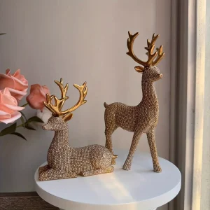 KerstRendier - Set van 2 Rendier Figuurtjes voor Binnen & Buiten