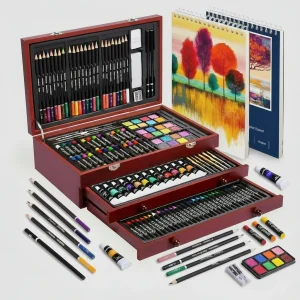 Tekenset Tekenen Schilderen Houten Koffer