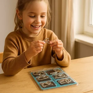 Puzzelspeelgoed Kinderen Metaal Logisch Denken Educatieve Set