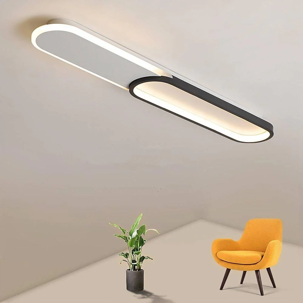 2 Rectangle Flush Mount Ceiling Light Minimalist LED Light - Afbeelding 3