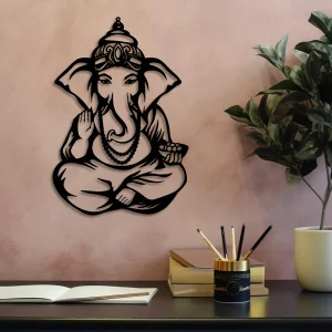 GaneshaDecor - IJzeren Ganesha Muurkunst