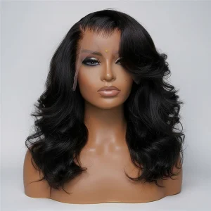 Pruiken Body Wave Kanten Hair Lacey Wig Natuurlijk Volume