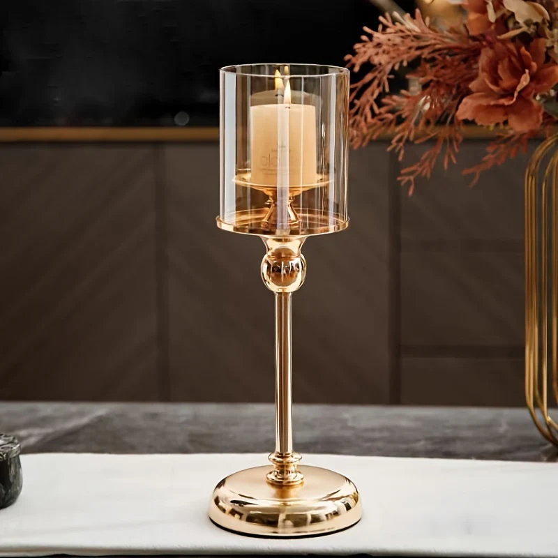 Set van 3 Zilveren Engelachtige Kaarshouders - Perfect voor Feestelijke Decoratie - Afbeelding 6