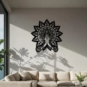 YogaMandala - IJzeren Meditatie Muurkunst