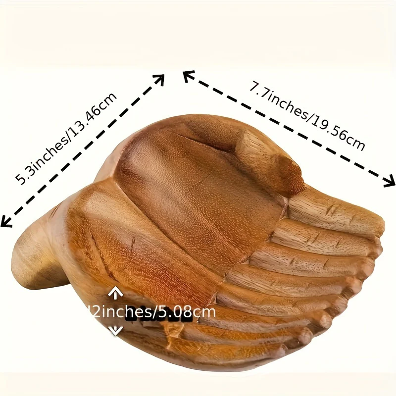 CrystalWood - Houten Handkom met Kristallen Accenten voor Dressoirorganisatie - Afbeelding 5